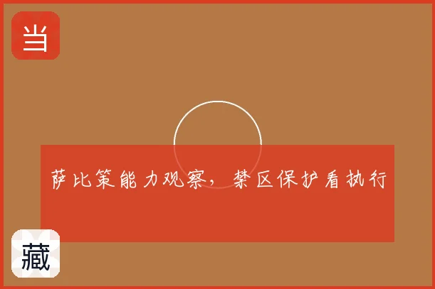 萨比策能力观察，禁区保护看执行